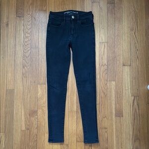American eagle Women's Black washed Jeans 0 long